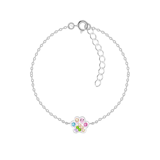Kinder Armband Pfotenabdruck aus 925 Silber