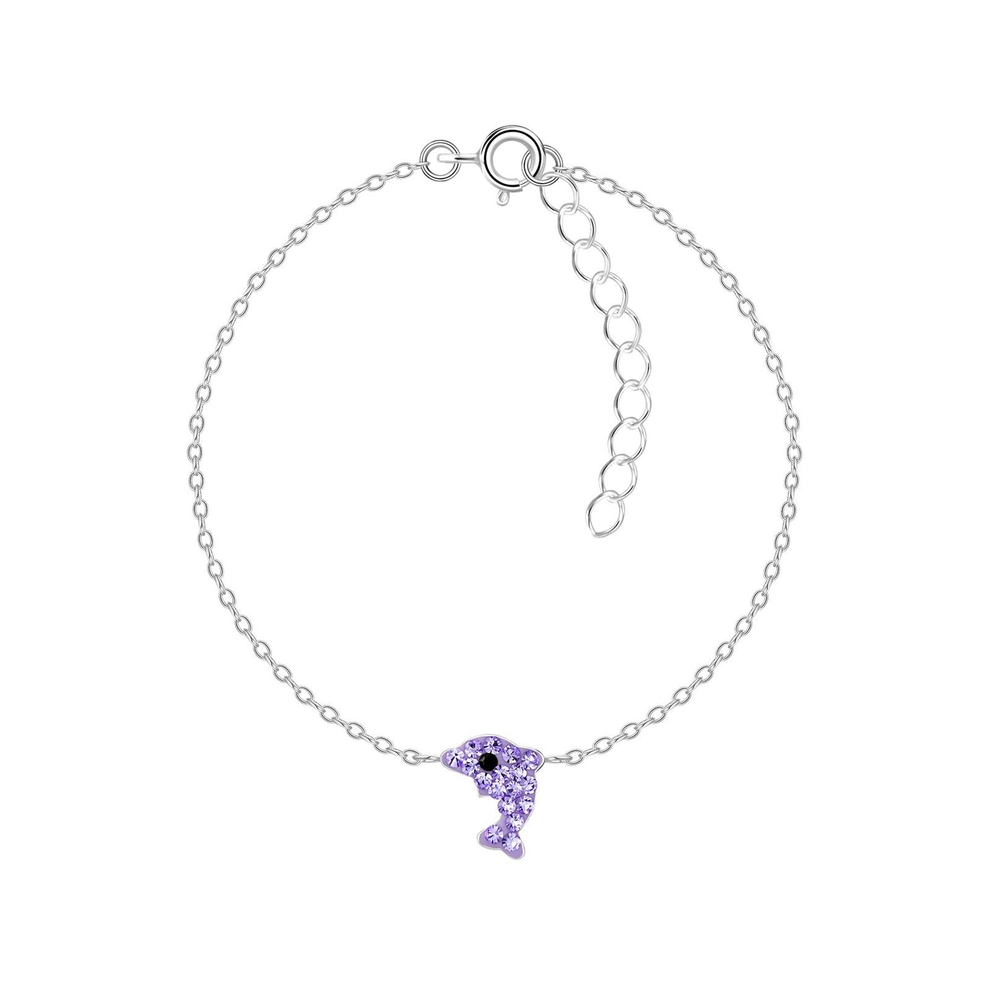 Kinder Armband Delfin aus 925 Silber