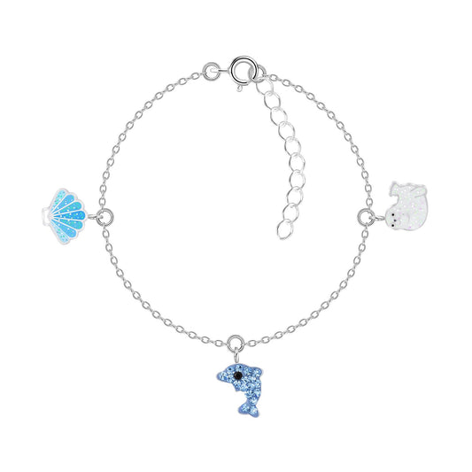 Kinder Armband Meeresliebhaber aus 925 Silber