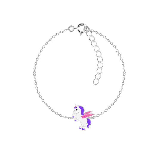 Kinder Armband Einhorn aus 925 Silber