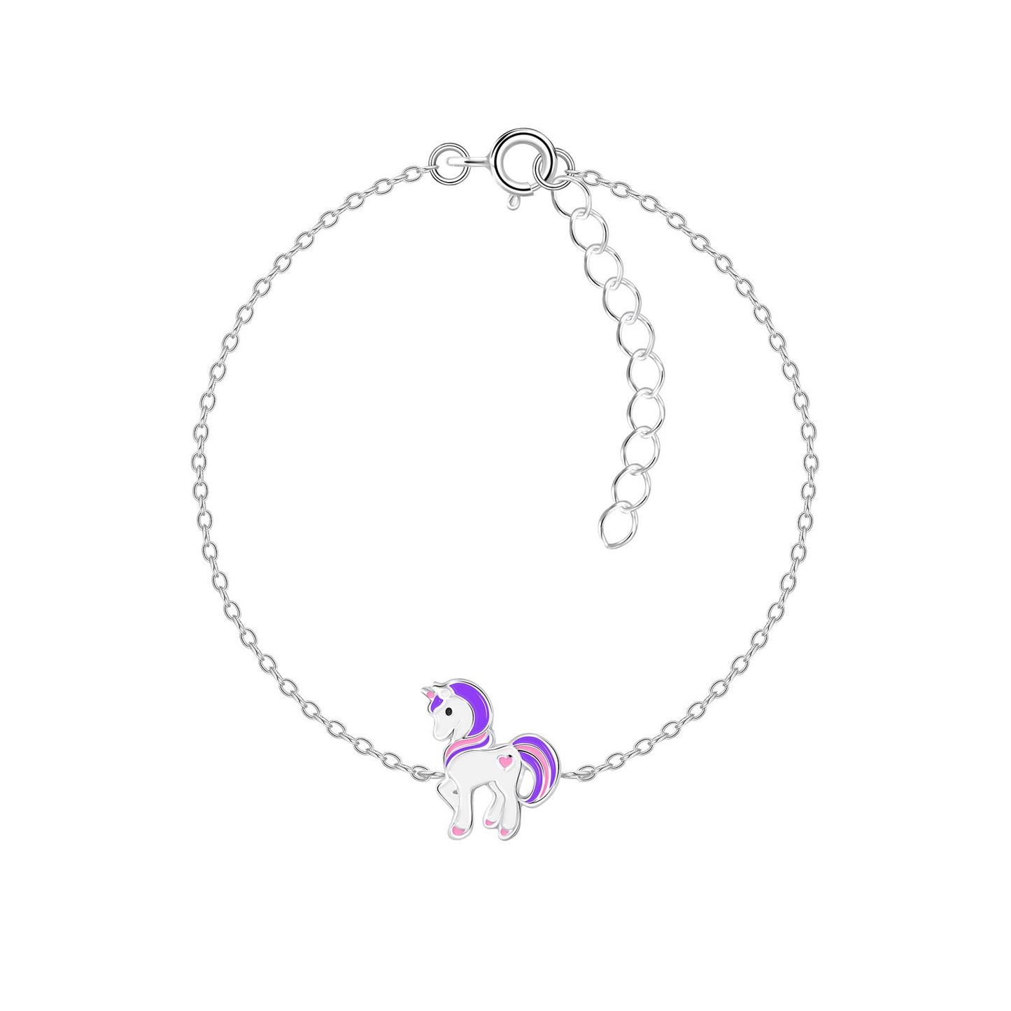 Kinder Armband Einhorn aus 925 Silber