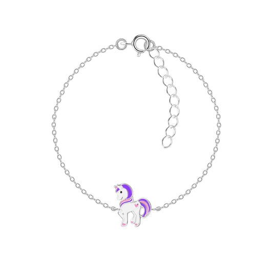 Kinder Armband Einhorn aus 925 Silber