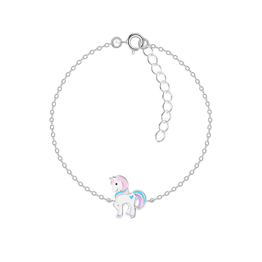 Kinder Armband Einhorn aus 925 Silber