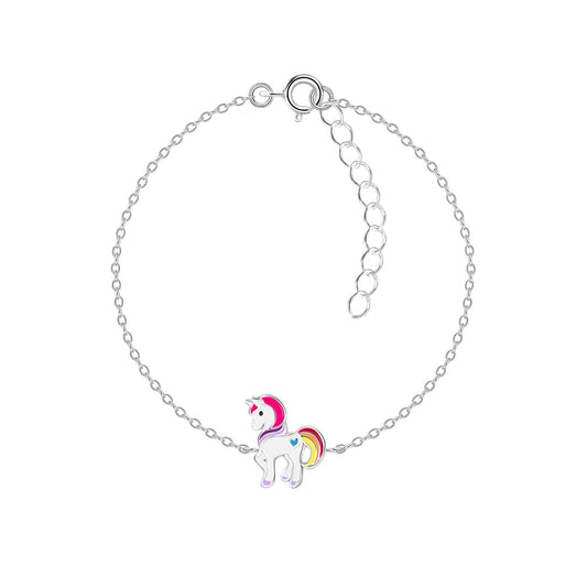 Kinder Armband Einhorn aus 925 Silber
