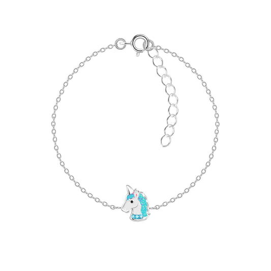 Kinder Armband Einhorn aus 925 Silber