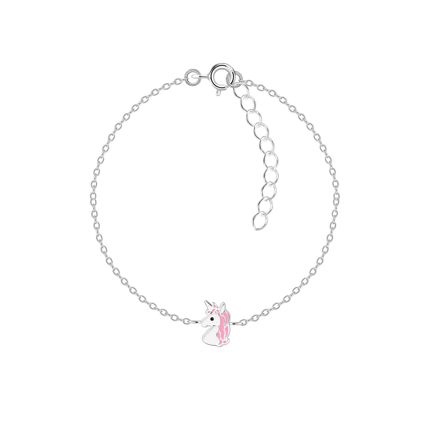 Children's Unicorn Bracelet made of 925 Silver