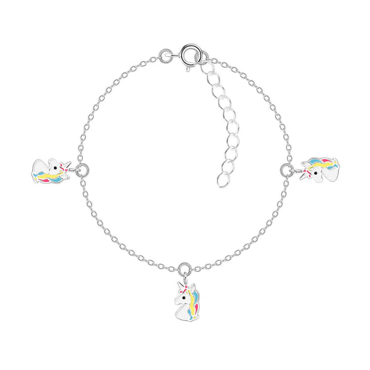 Kinder Armband Einhorn aus 925 Silber