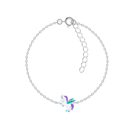 Kinder Armband Einhorn aus 925 Silber