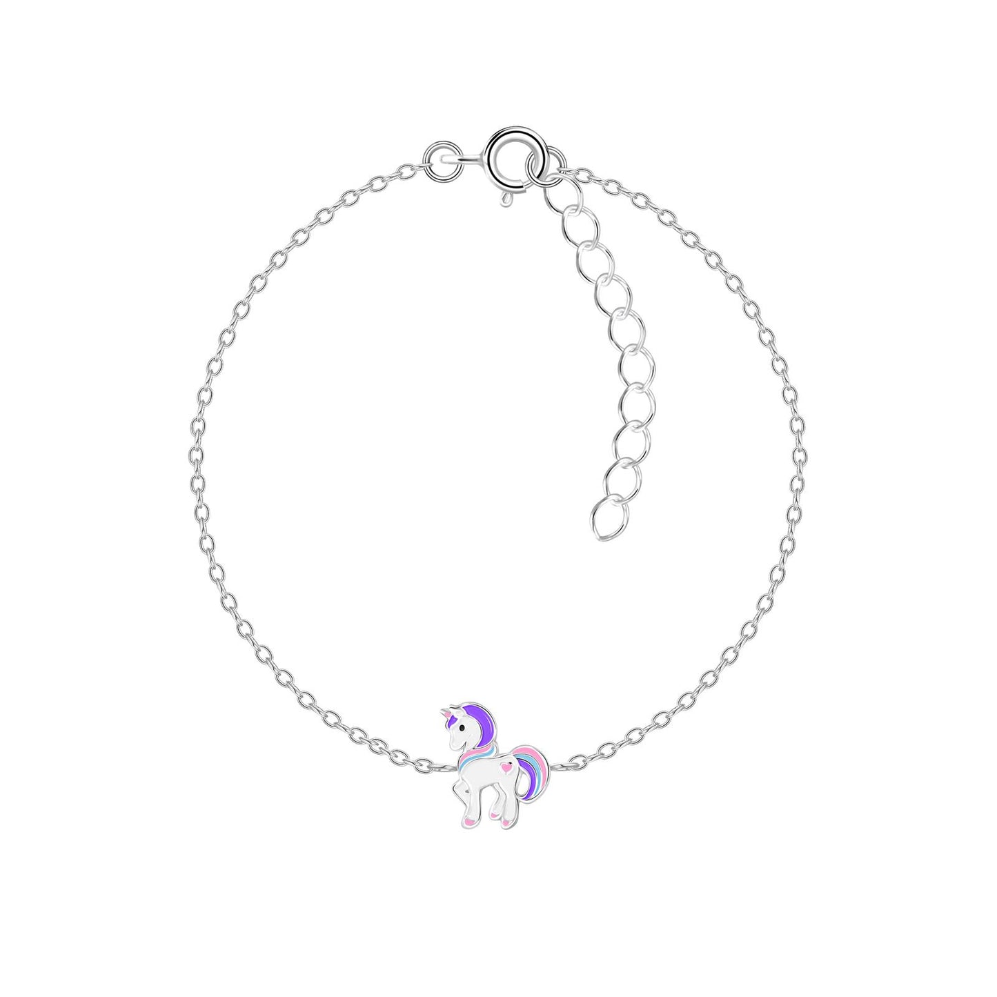 Children's Unicorn Bracelet made of 925 Silver