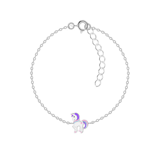Kinder Armband Einhorn aus 925 Silber