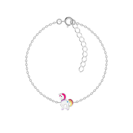 Kinder Armband Einhorn aus 925 Silber