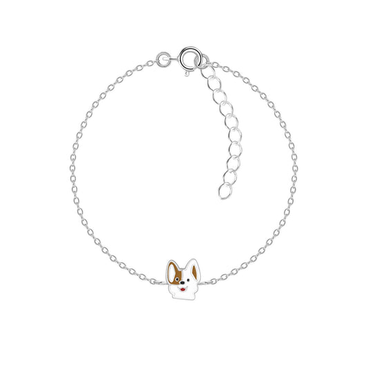 Kinder Armband Hunde aus 925 Silber