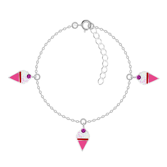 Kinder Armband Eis aus 925 Silber