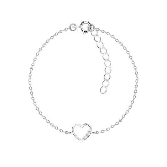 Kinder Armband Herz aus 925 Silber