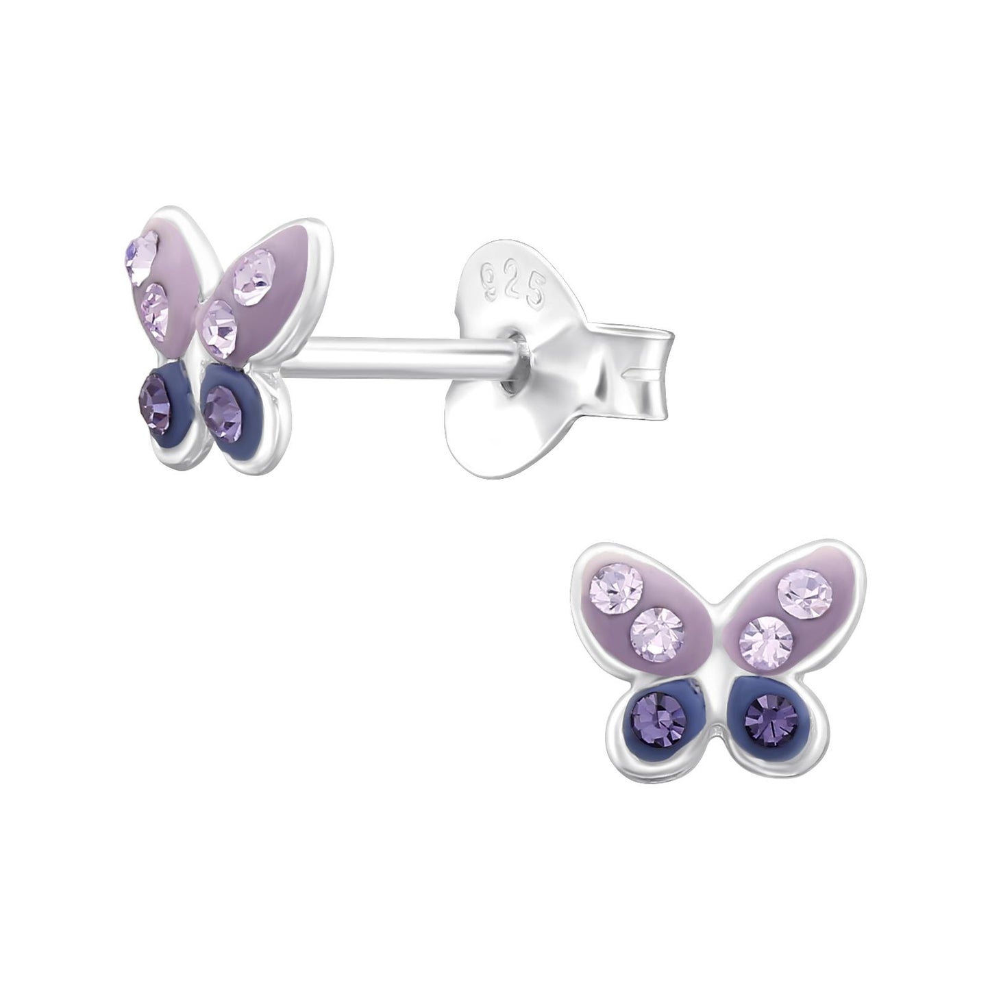 Mädchen Ohrringe Schmetterling aus 925 Silber