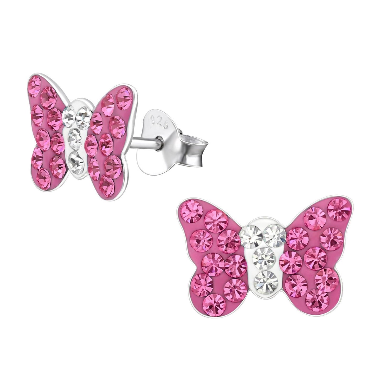 Mädchen Ohrringe Schmetterling aus 925 Silber