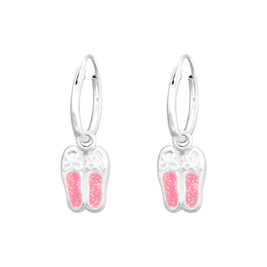 Kinder Creolen Ballerinaschuhe aus 925 Silber