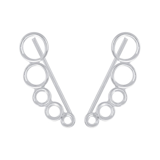 Kinder Ohrringe Runde Ohrklemmen aus 925 Silber