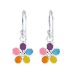Mädchen Ohrringe Blumen aus 925 Silber