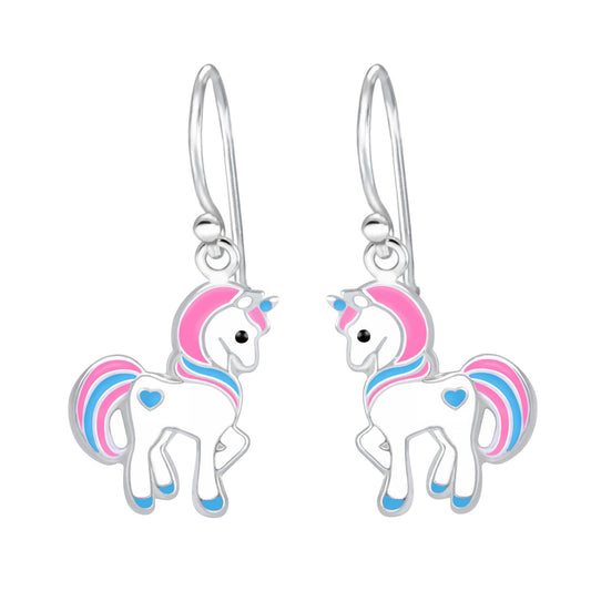 Mädchen Ohrringe Einhorn aus 925 Silber