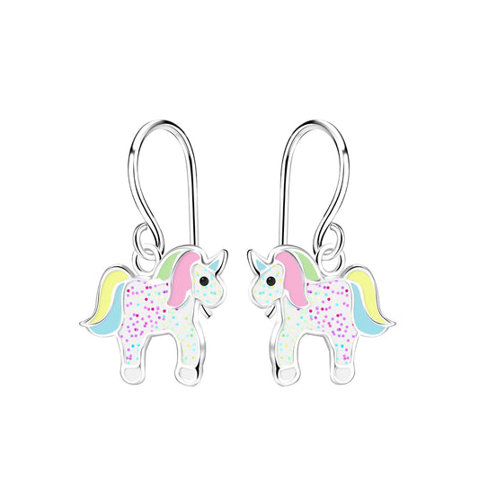Mädchen Ohrringe Einhorn aus 925 Silber