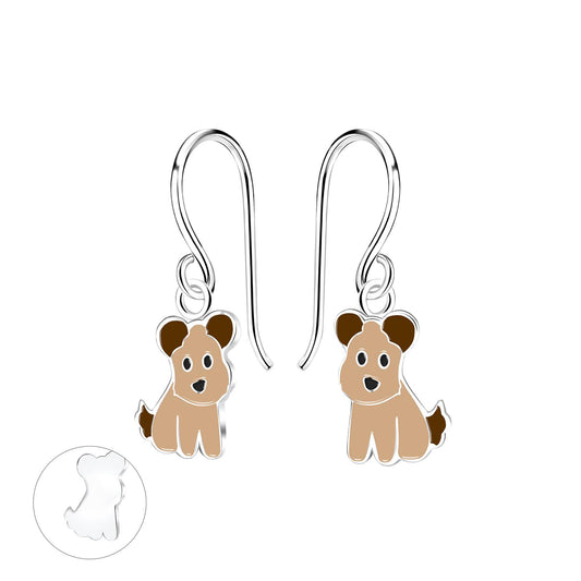 Kinder Ohrringe Hunde aus 925 Silber