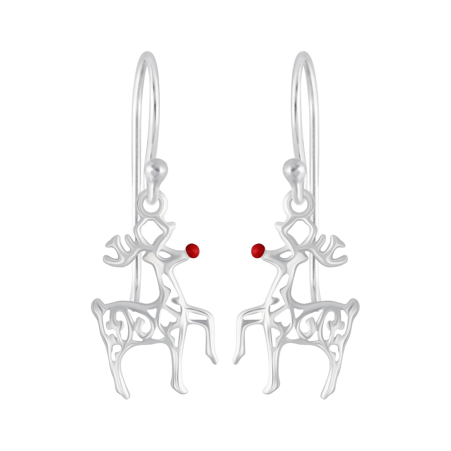 Kinder Ohrringe Rentier aus 925 Silber