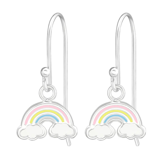Kinder Ohrhänger Regenbogen aus 925 Silber