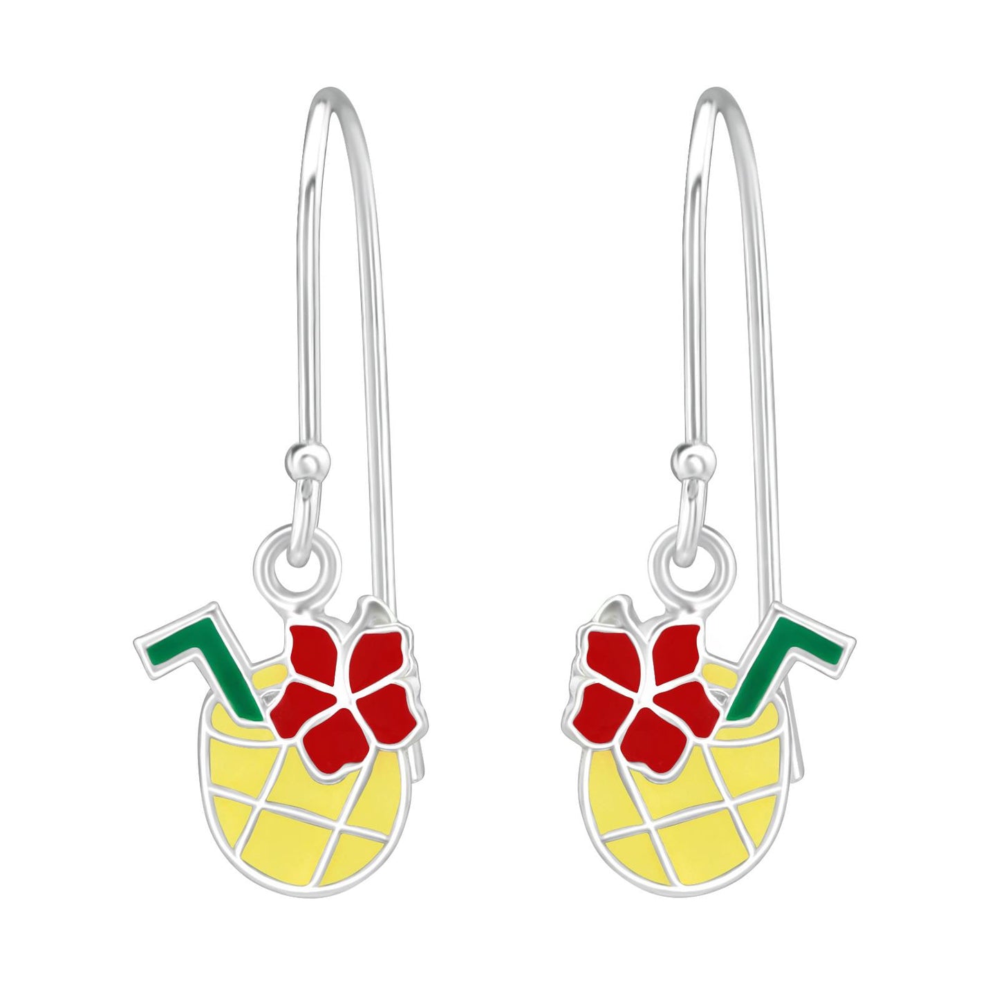 Kinder Ohrhänger Ananas aus 925 Silber
