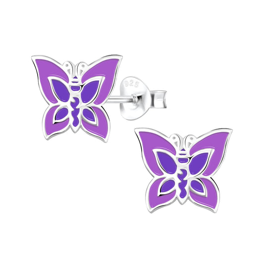 Mädchen Ohrringe Schmetterling aus 925 Silber