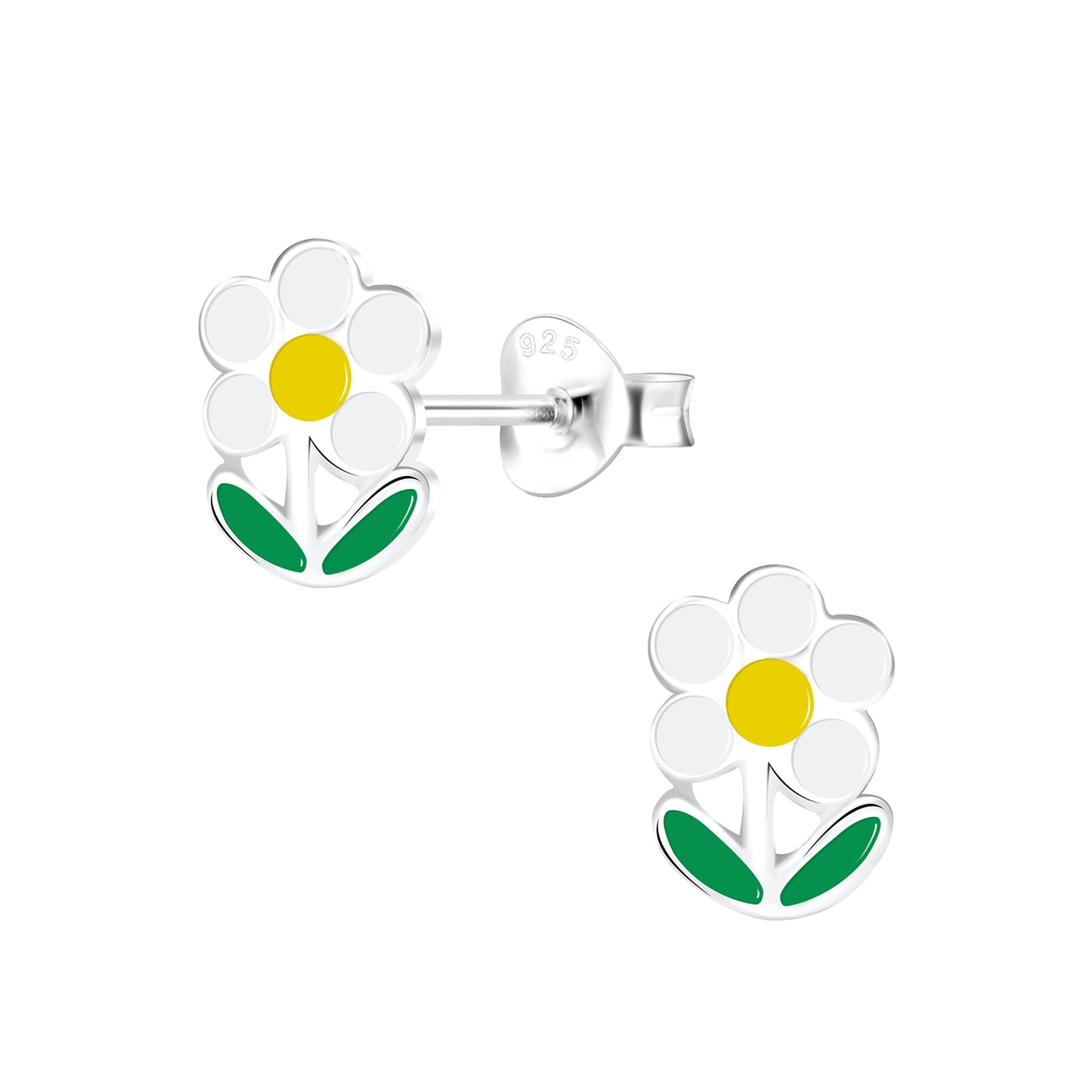 Mädchen Ohrringe Blumen aus 925 Silber