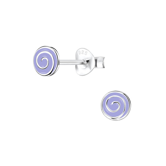 Kinder Ohrringe Spiralen aus 925 Silber