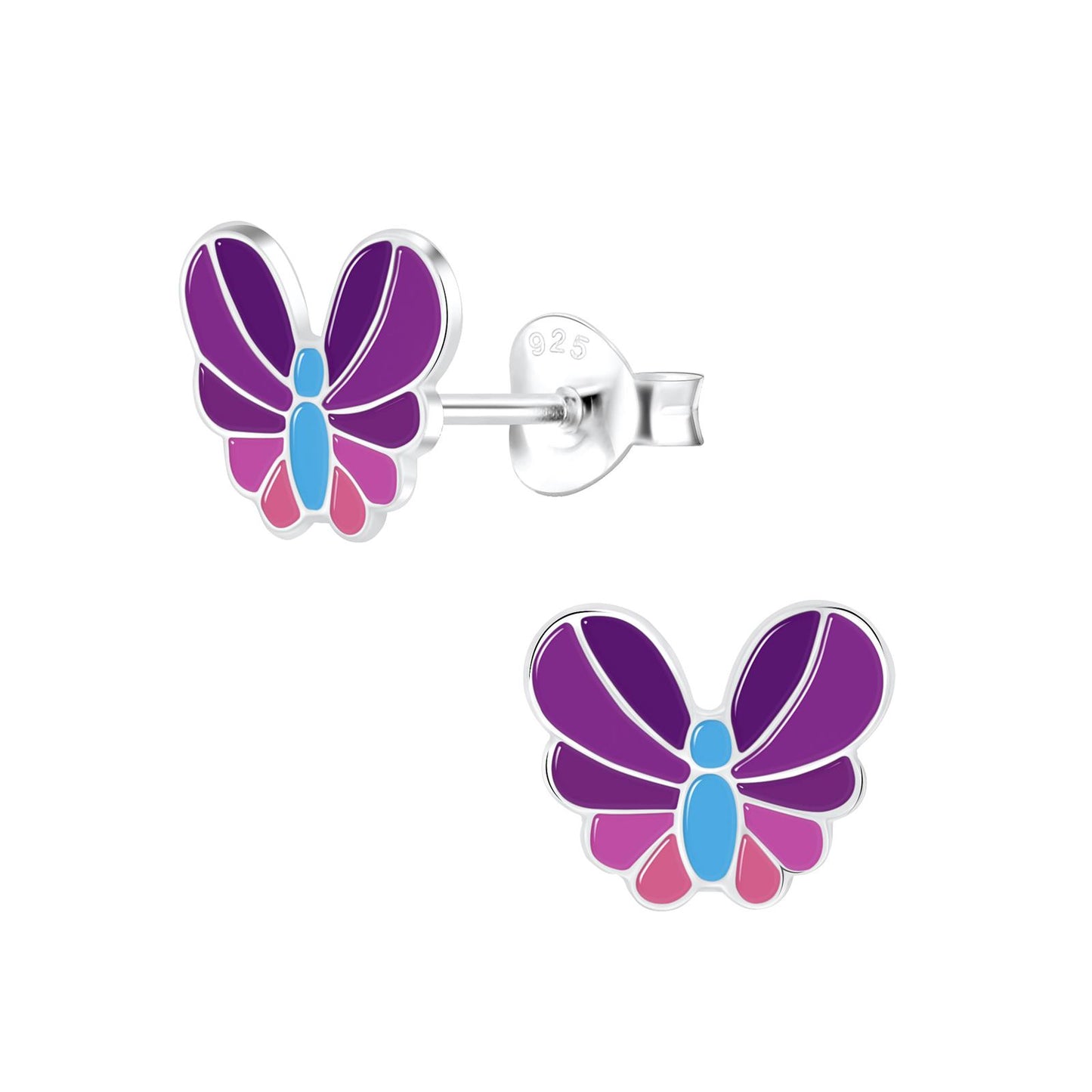 Mädchen Ohrringe Schmetterling aus 925 Silber
