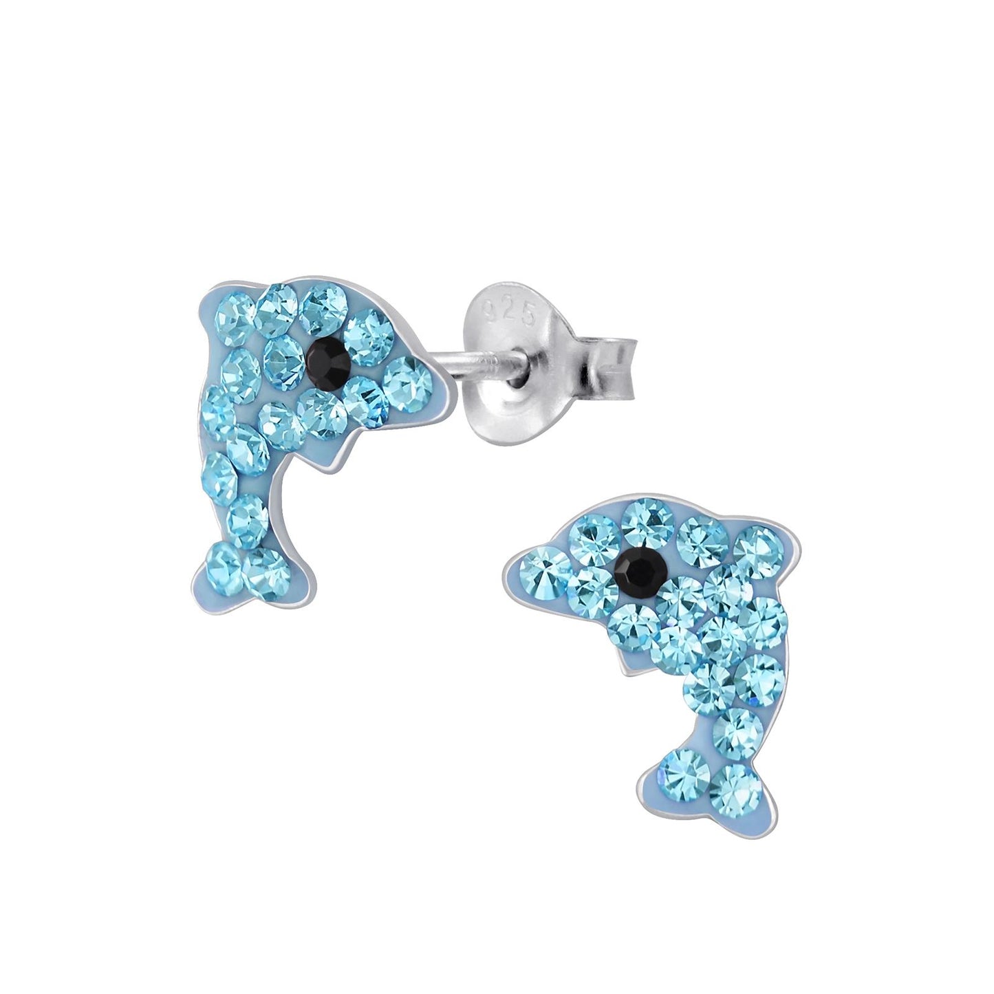 Kinder Ohrringe Delfin aus 925 Silber