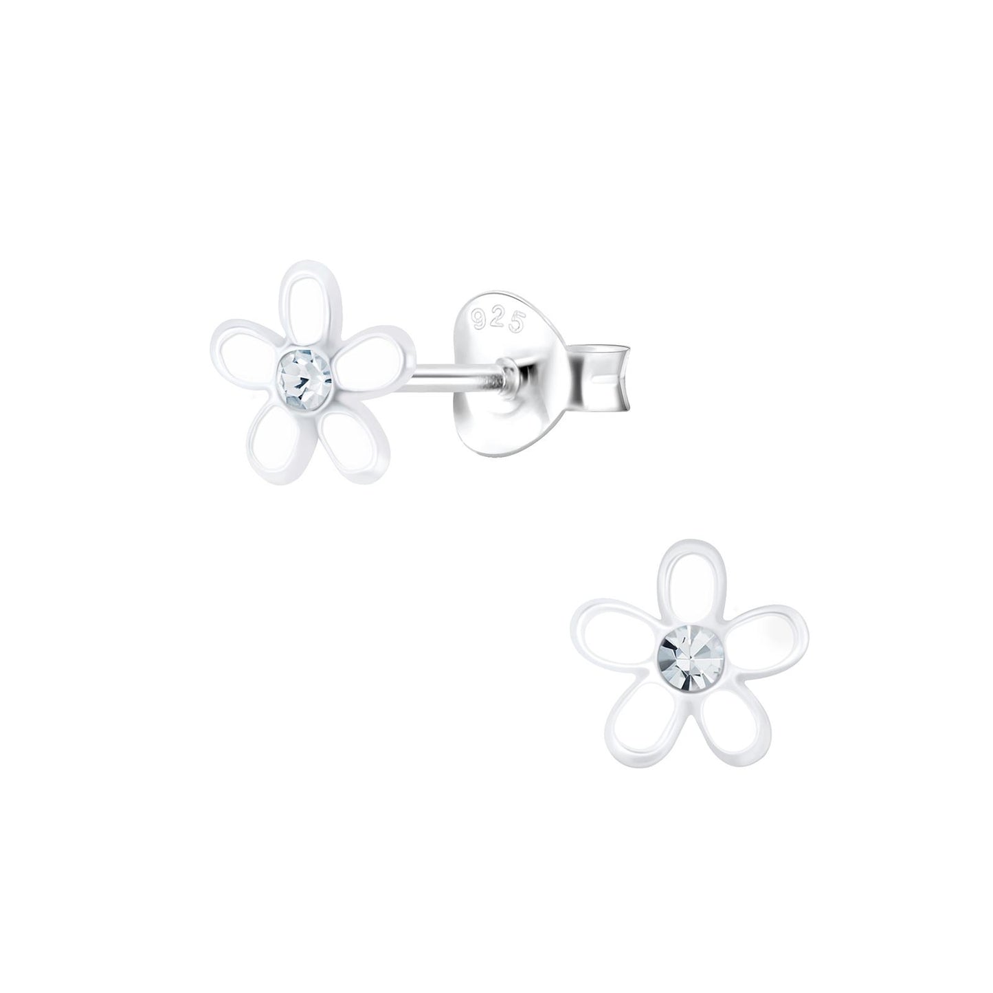 Mädchen Ohrringe Blumen aus 925 Silber