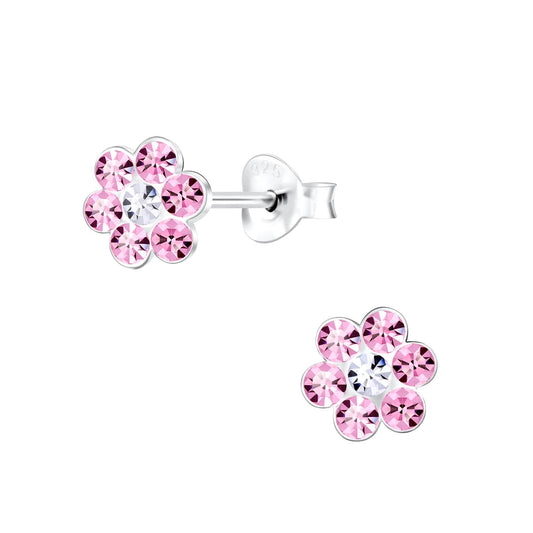 Mädchen Ohrringe Blumen aus 925 Silber