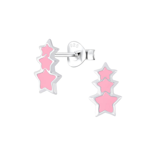 Mädchen Ohrringe Sternchen aus 925 Silber