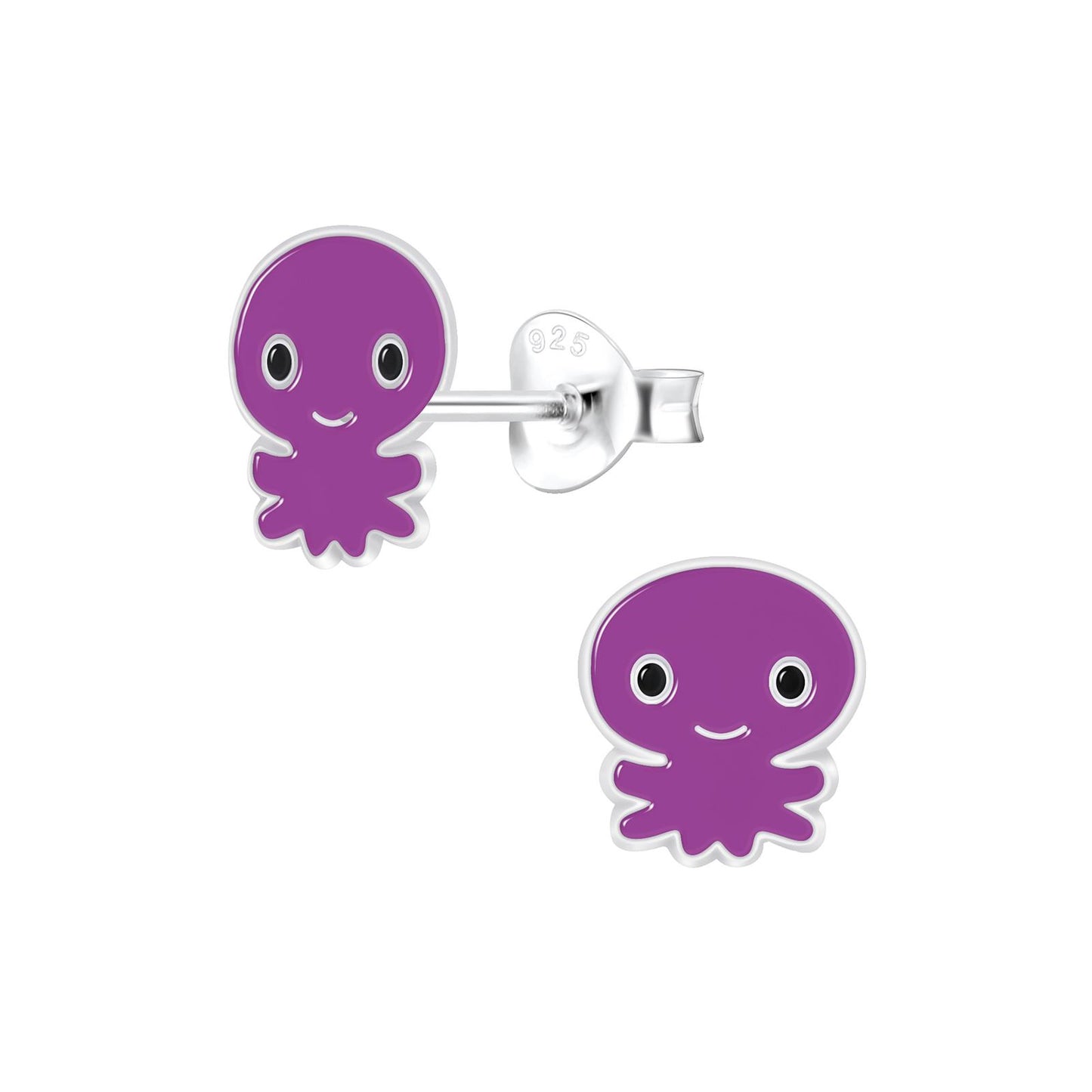 Kinder Ohrringe Oktopus aus 925 Silber