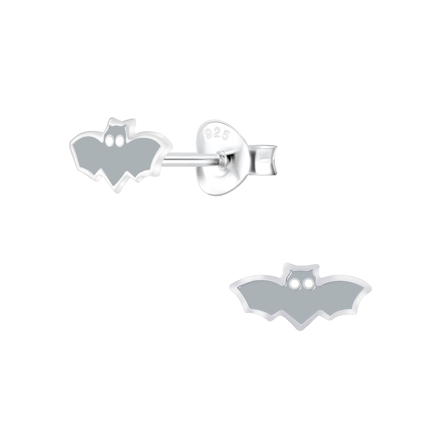 Children's bat earrings made of 925 silver