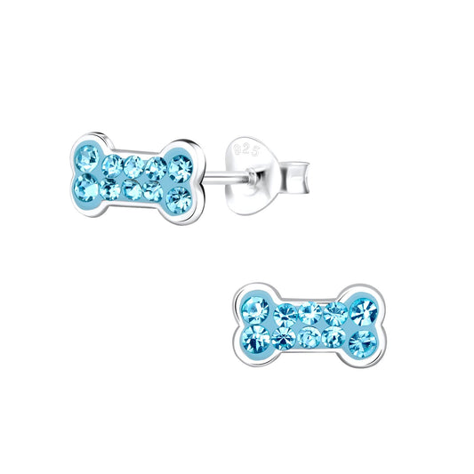 Kinder Ohrringe Knochen aus 925 Silber