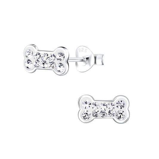 Kinder Ohrringe Knochen aus 925 Silber