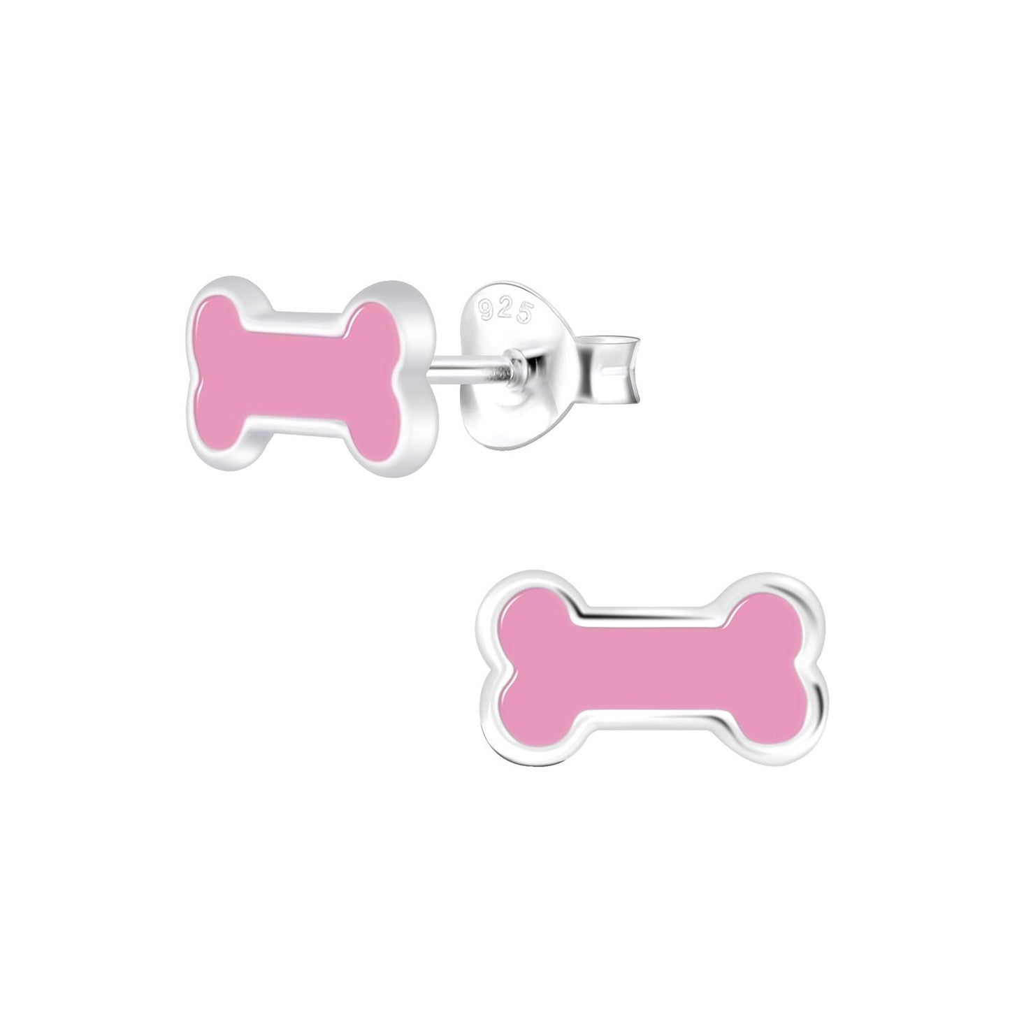 Kinder Ohrringe Knochen aus 925 Silber