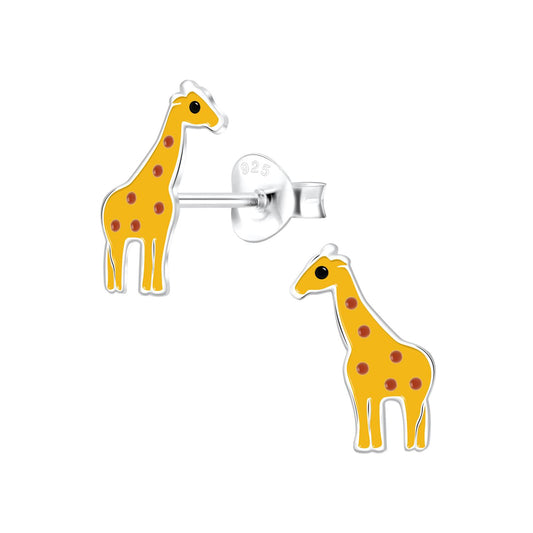 Kinder Ohrringe Giraffen aus 925 Silber