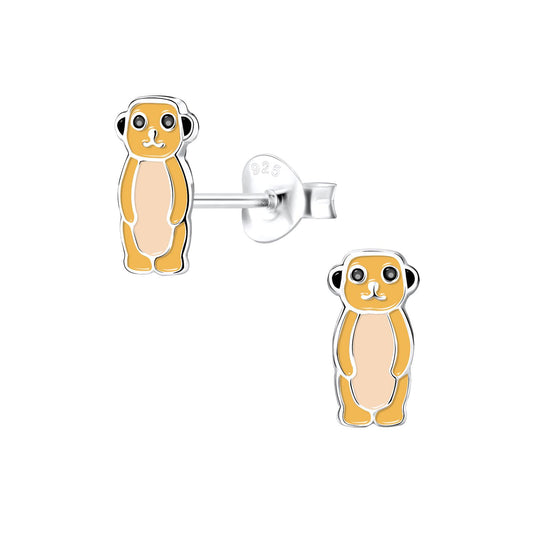 Kinder Ohrringe Erdmännchen aus 925 Silber