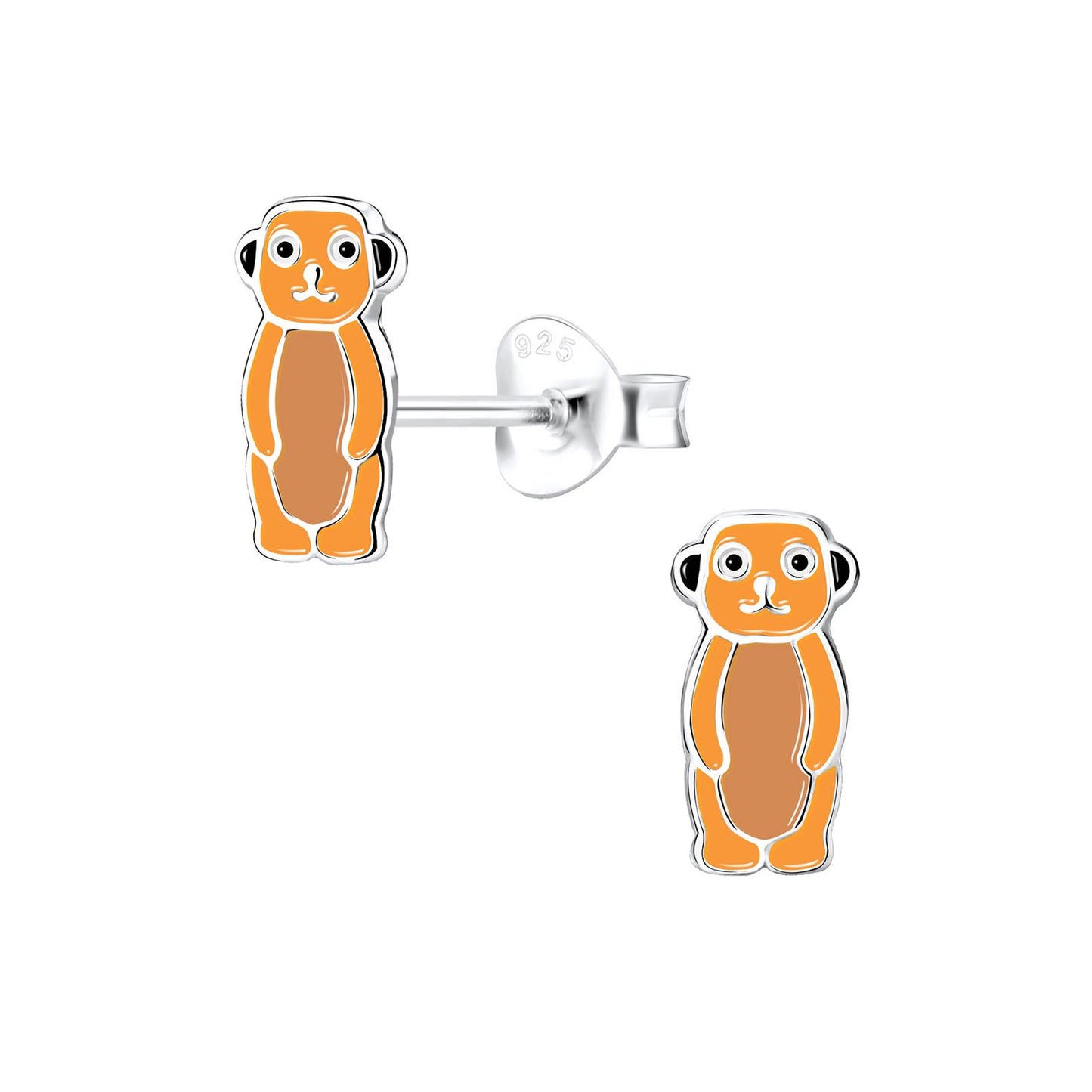 Kinder Ohrringe Erdmännchen aus 925 Silber