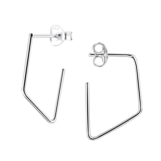 Kinder Ohrringe Geometrische aus 925 Silber