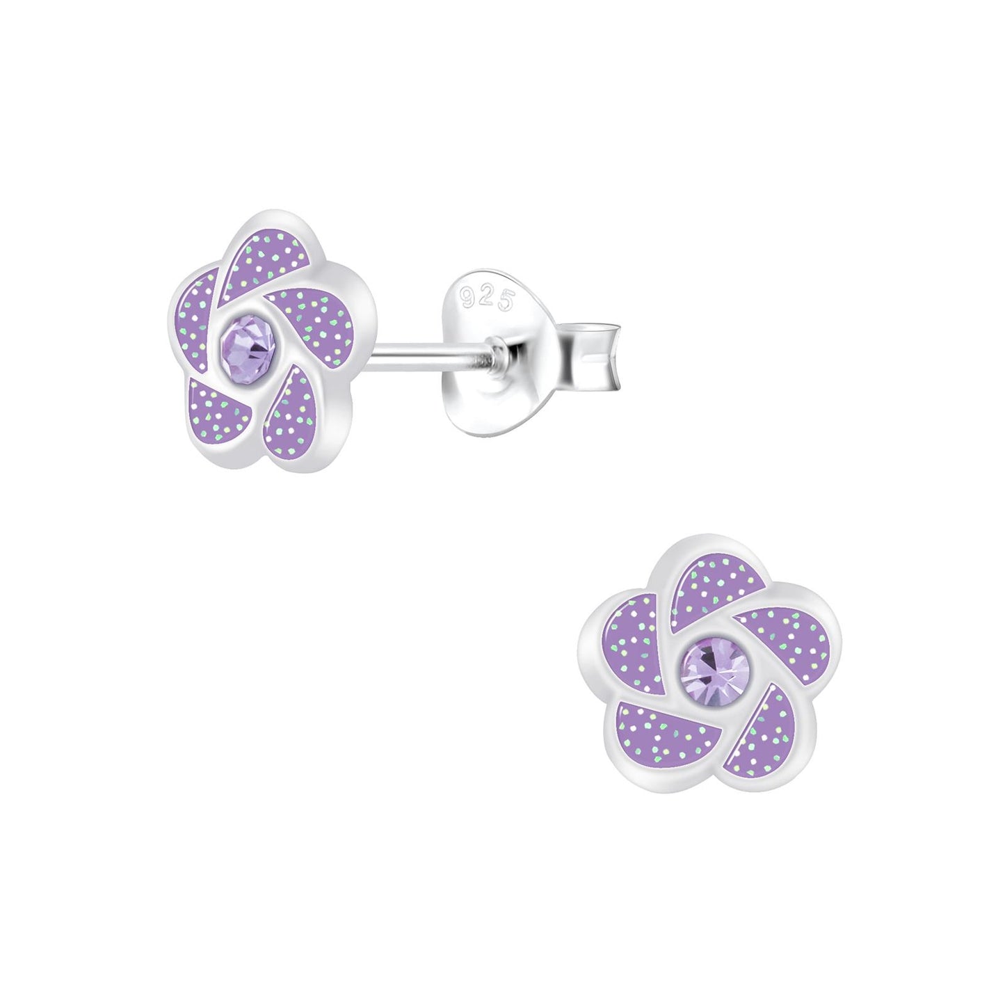 Mädchen Ohrringe Blumen aus 925 Silber
