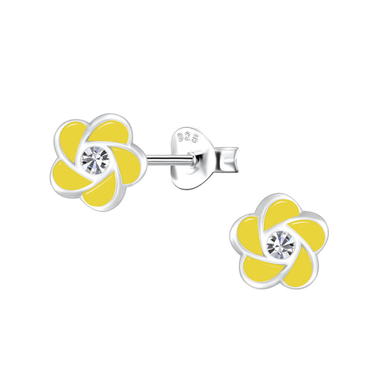 Mädchen Ohrringe Blumen aus 925 Silber