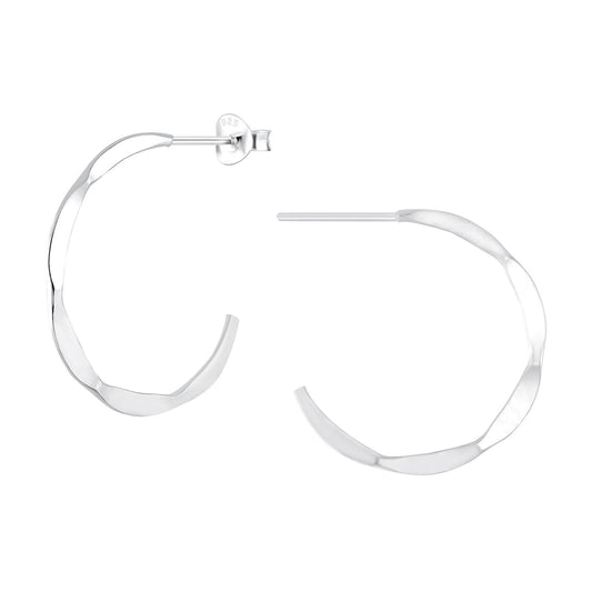 Kinder Creolen Halbcreolen aus 925 Silber