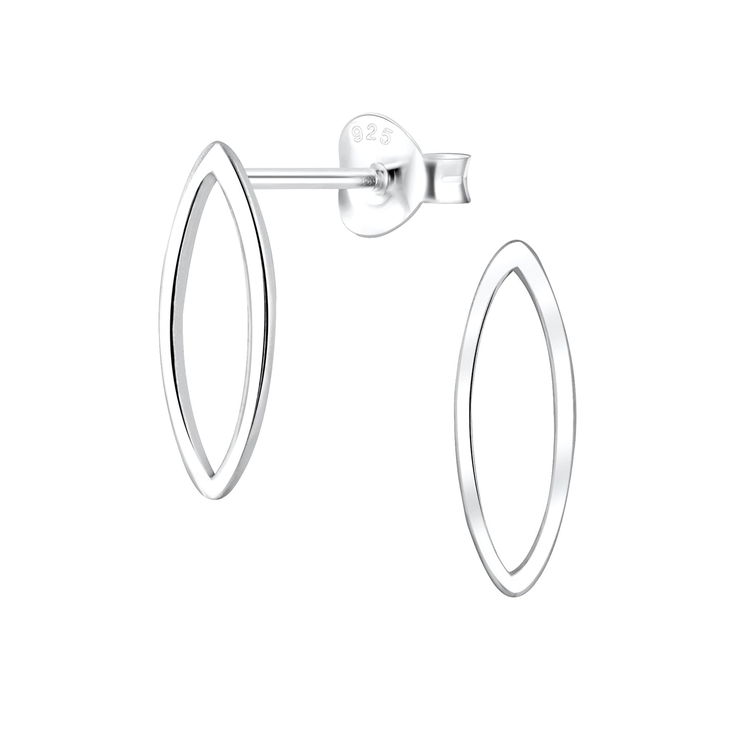 Kinder Ohrringe Marquise aus 925 Silber